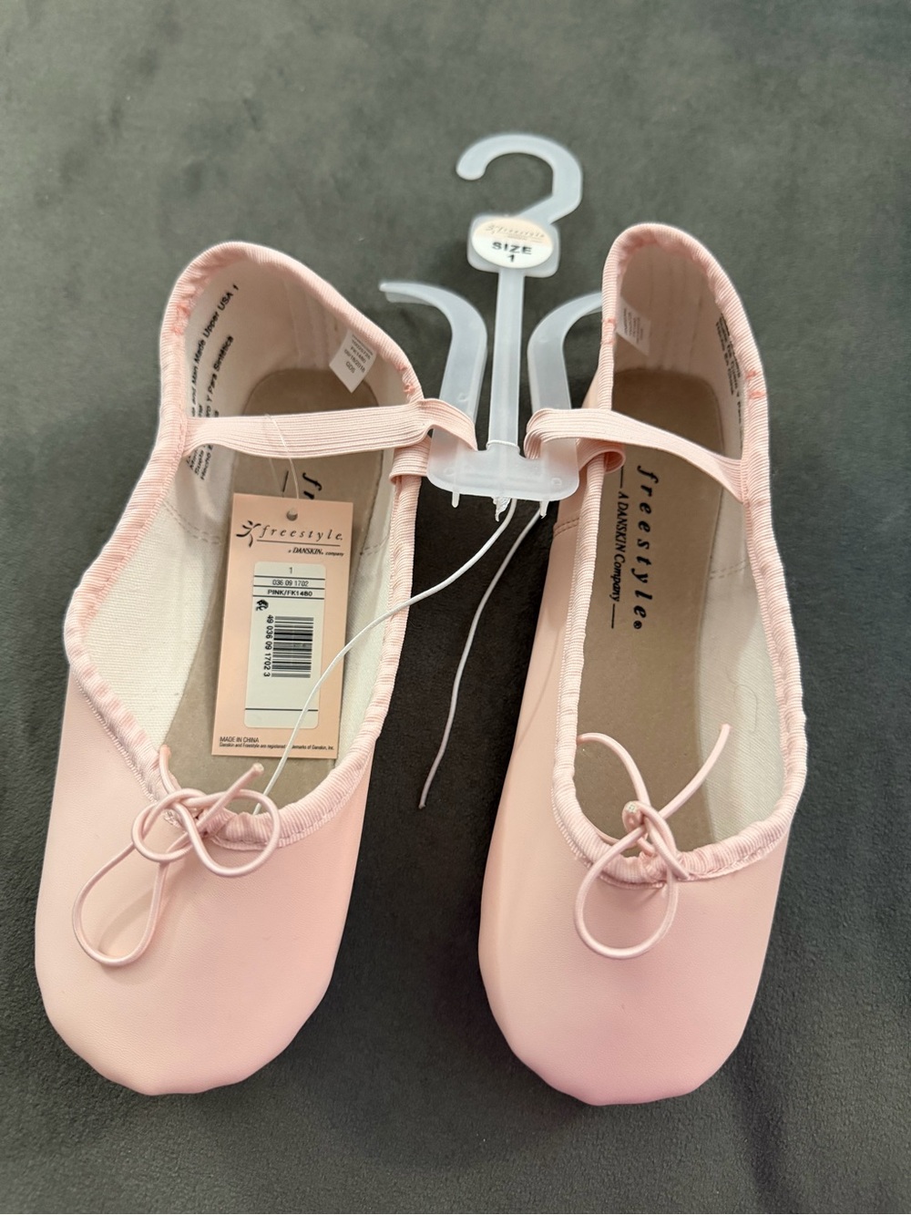 Danskin Light Pink Freestyle Ballet Flat with Elastic Strap